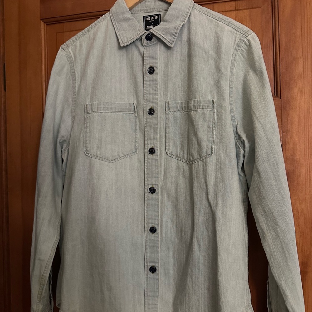 Todd Snyder Denim Button Down Shirt